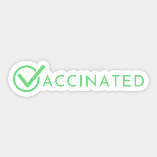 Vaccinated check Sticker